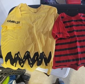 Charlie brown and Linus shirts